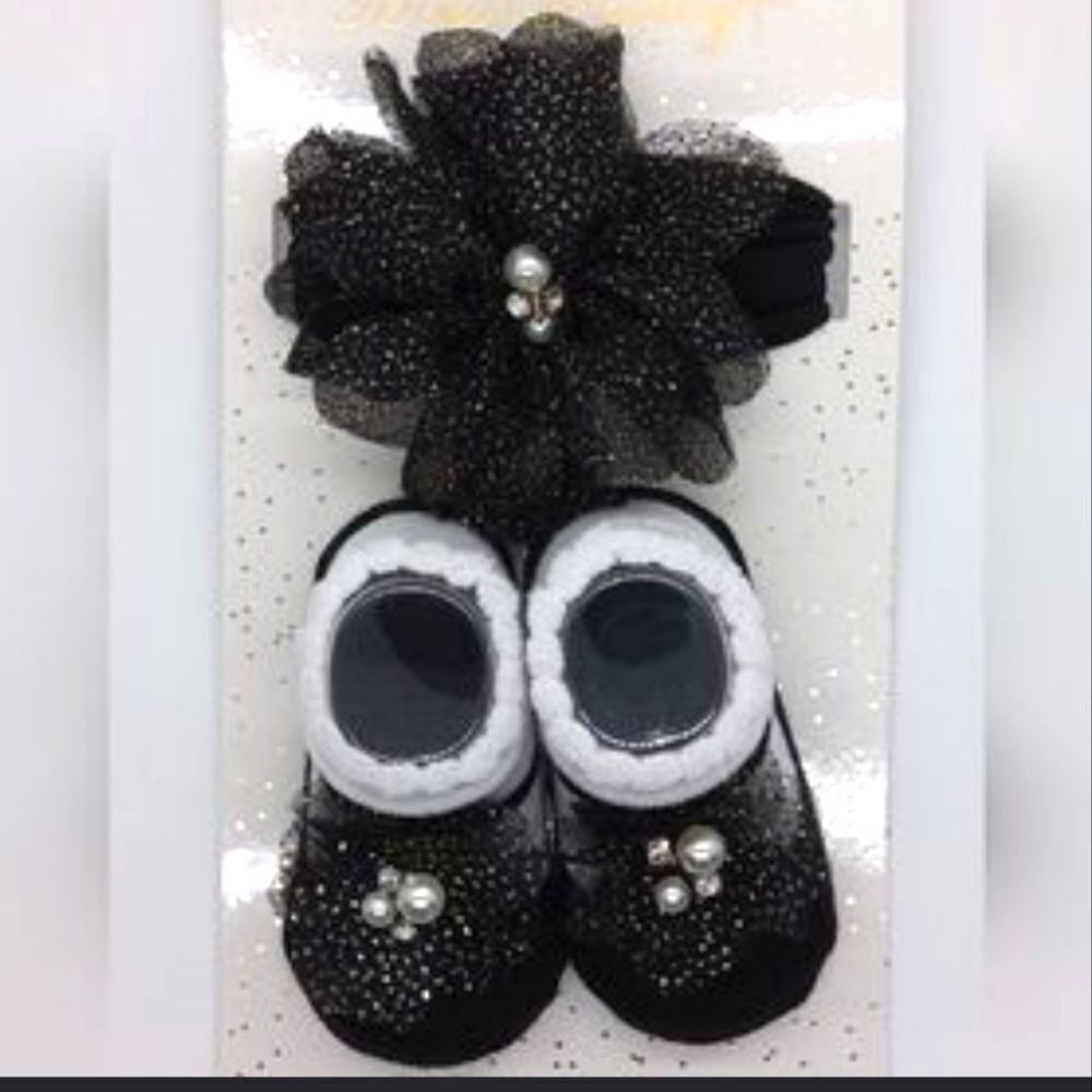 Bow Fancy Bootie/Headband set DanBar